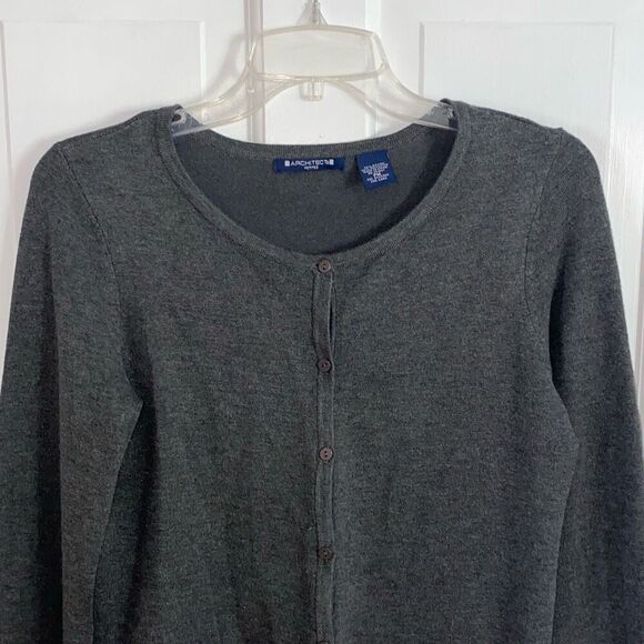 Architect charcoal cardigan sweater size PM - Picture 2 of 8